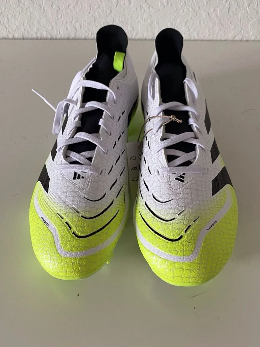 Adidas Predator‎ League FT FG/MG Soccer Cleats JI1111 White Yellow Men’s Sz 8.5